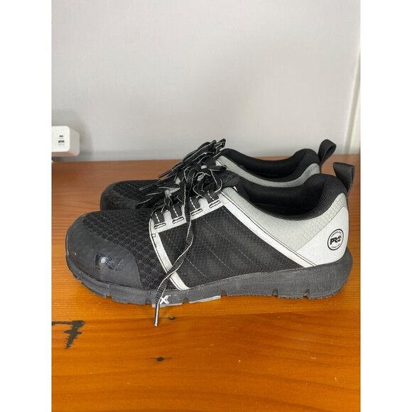 Timberland Pro Radius Composite Safety Toe Work Shoes Size 9 Black & Silver - Picture 6 of 8